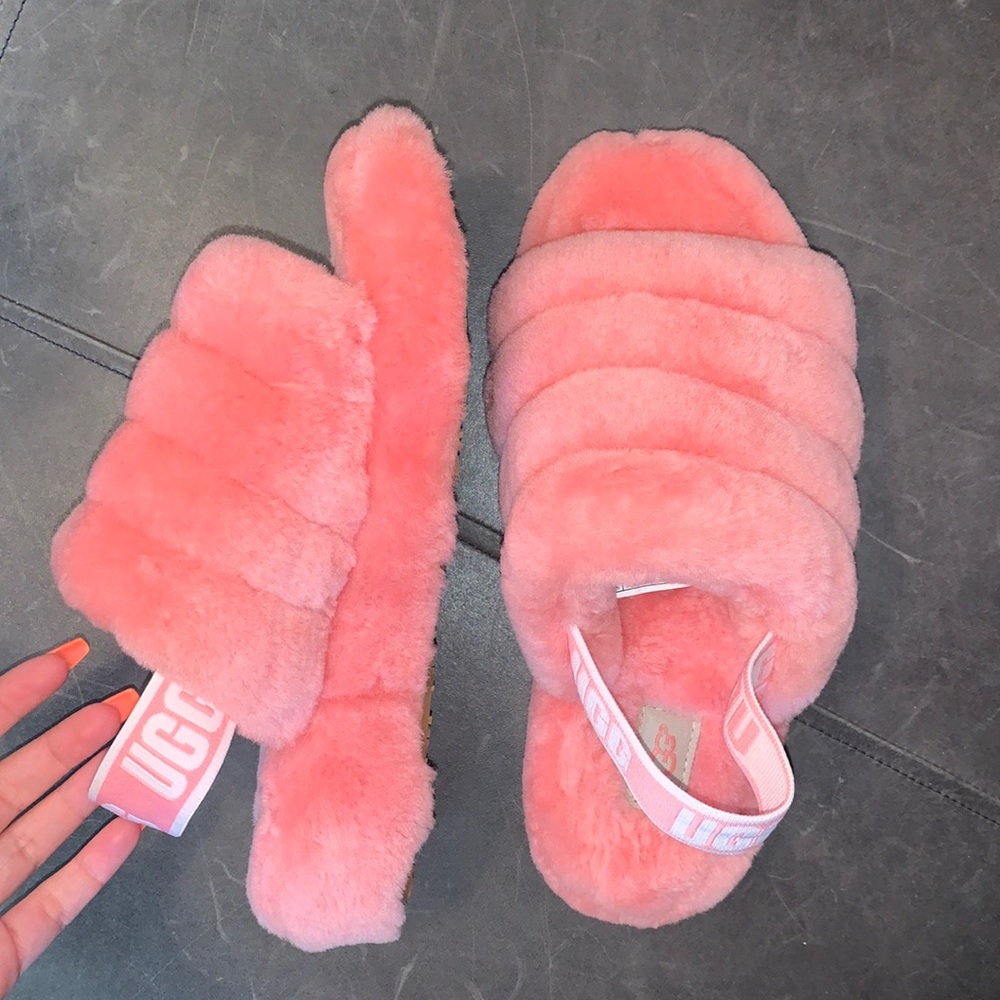 Pink UGG slippers